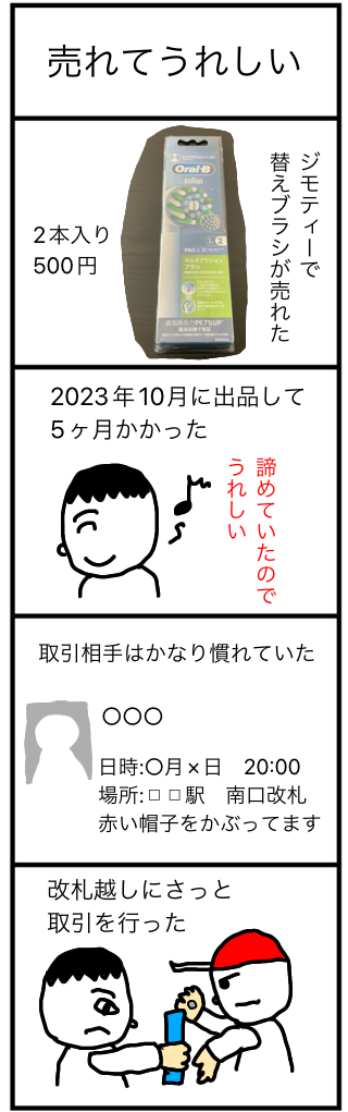 売れてうれしい